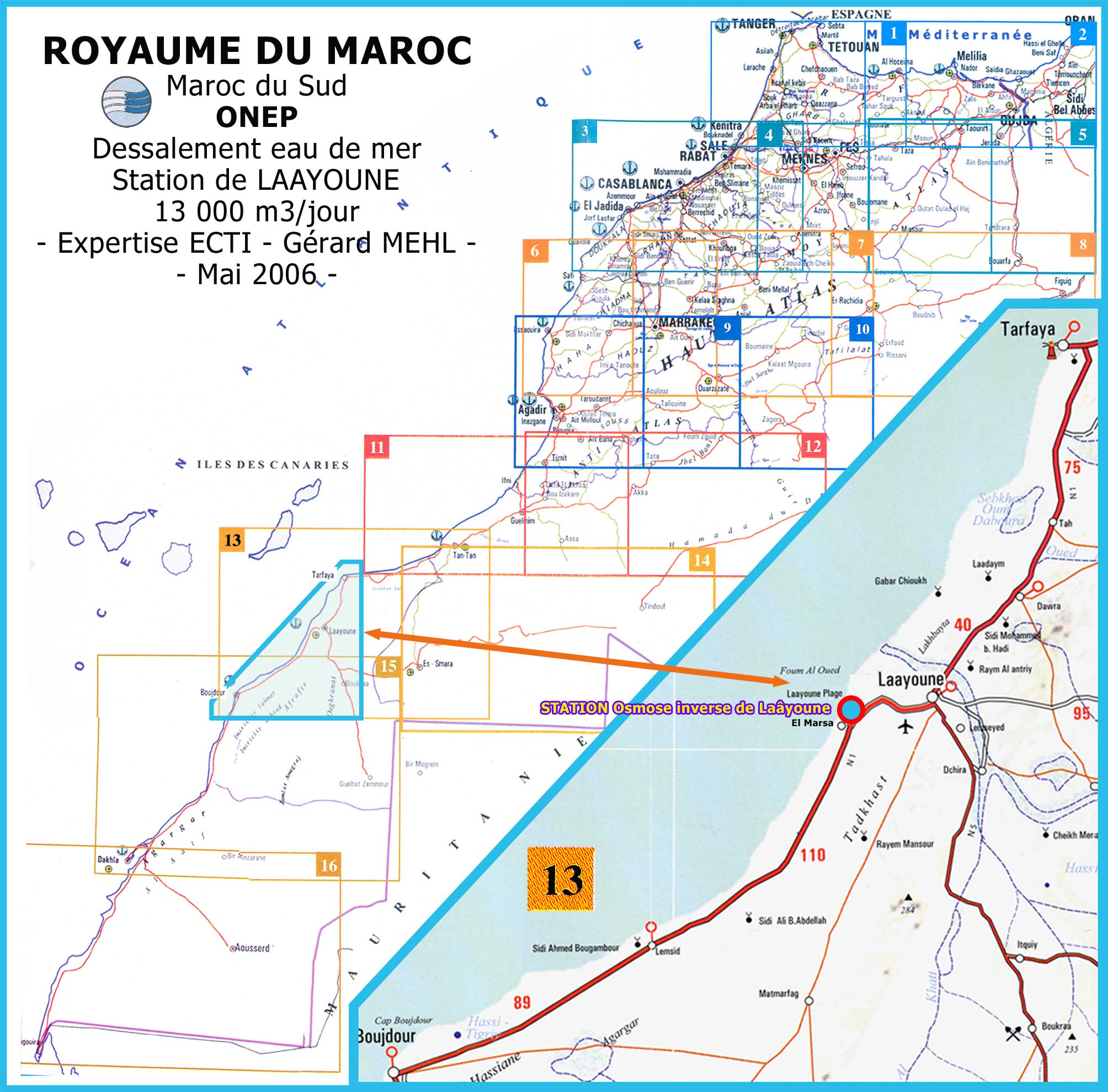 Carte du Maroc